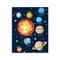 Stupell Industries Educational Solar System Space Wall Plaque, design by Christine Simpson Art